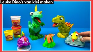 Speelgoed Dinosaurus van Play Doh maken  Family Toys Collector [upl. by Dudden]