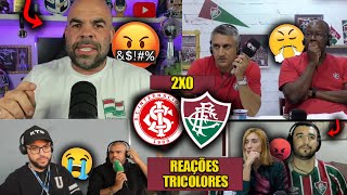 REAÇÕES dos TRICOLORES FURIOSOS com a DERROTA  INTERNACIONAL 2X0 FLUMINENSE REACT BRASILEIRÃO [upl. by Eniledgam792]