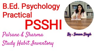 Palsane amp Sharma Study Habit Inventory [upl. by Nahbois295]