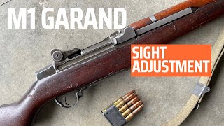 M1 Garand Sight Adjustment for Accurate Shooting [upl. by Ailefo]