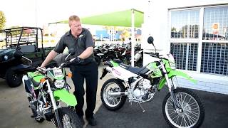 2017 Kawasaki kLX 150BF VS KLX 250 S VS KLX 450 R Quick Review [upl. by Aldred]