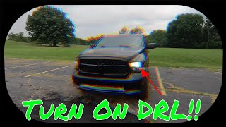 How to Turn on Daytime Running Lights DRL Ram 1500 AlfaOBD [upl. by Esinej]