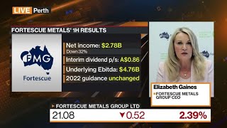 Fortescue Metals CEO Sees Strong China Demand for Iron Ore [upl. by Morley345]