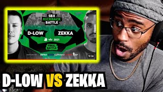 DLOW vs ZEKKA  Final  SBX KICKBACK BATTLE 2021 REACTION [upl. by Yk]