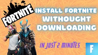 How To Install Fortnite Without Downloading  Verify FORTNITE Files From Another PC To Yours [upl. by Llatsyrk502]