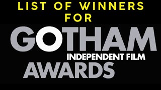 34th Gotham Independent Film Awards 2024  LIST OF WINNERS [upl. by Annairoc251]