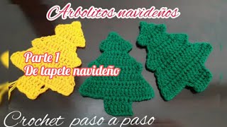 Parte1 de tapete navideño a crochet paso a paso [upl. by Nylaret992]