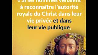 La fête du ChristRoi  Origine et signification [upl. by Annoled]