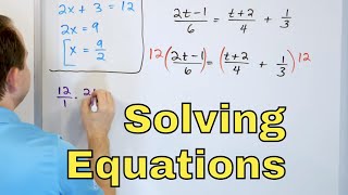 04  Solve Equations amp Inequalities with Fractional Coefficients [upl. by Assin]