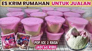 JUALAN DIRUMAH SEPI COBA BIKIN PAKAI RESEP INI  Cara Buat Es Krim Pop Ice Rumahan Enak Lembut [upl. by Ameh667]