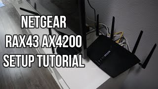 Netgear Nighthawk AX5 RAX43 AX4200 WiFi 6 Router Setup Tutorial [upl. by Alo852]