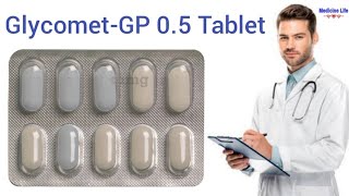 Glycomet gp 05 tablet uses review in hindi  use  dose  benefits  Sideeffects  sugar tablet [upl. by Celle]