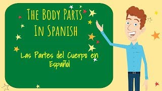 Learn The Body Parts in Spanish El Cuerpo The Body [upl. by Hgieloj467]