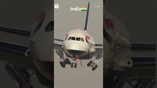 The power of Indian flightsflight ✈️aeroplane power ⚡indian fly shorts viralshort slowmotion [upl. by Kallman]