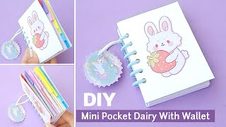 How to make pocket diary with wallet  DIY unicorn notebook  notebook organizer  school craft [upl. by Ravi]