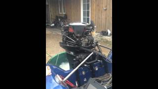 Mercury 25 HP 2 stroke  wont take full throttle [upl. by Medardas495]