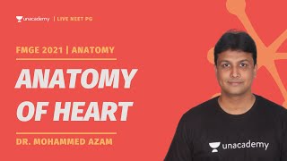 FMGE 2021  Anatomy of Heart  Dr Azam [upl. by Nicholl]