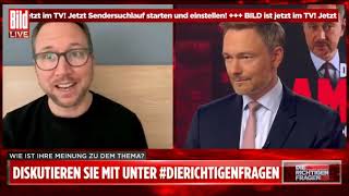 Christian Lindner belügt BildzeitungsLeser❗️ 👎 [upl. by Powder750]