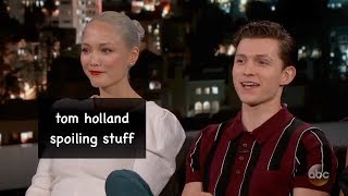 tom holland spoiling stuff for 4 minutes straight [upl. by Hugues]