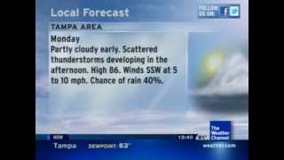 The Weather Channel  Local on the 8s for Tampa FL [upl. by Hung]