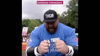 Hafþór Júlíus Björnsson  The Strongman youtube youtubeshorts ytshorts [upl. by Aicirtan]