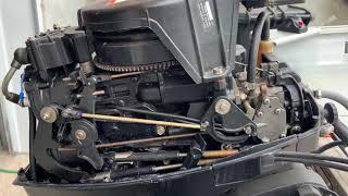 Mercury 25Hp idle adjustment [upl. by Arayk746]