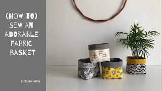 Learn how to sew a reversible fabric basket [upl. by Seena617]