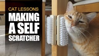 How to Make a Self Scratcher for Cats [upl. by Aehsal173]