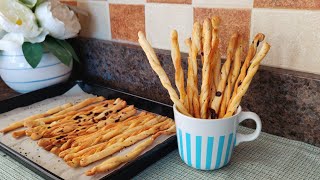 无糖面包棒又香又脆 做零食好吃又健康 Crispy Bread stick recipe without sugar Easy and healthy [upl. by Renaldo421]