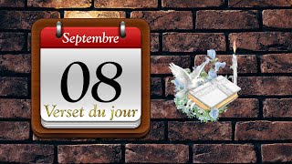 08 Septembre 2023  Verset du jour [upl. by Nwahsyar]