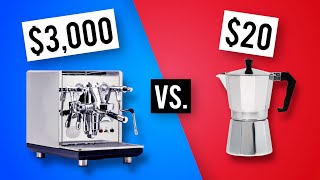 Moka Pot vs Espresso Machine A SideBySide Comparison [upl. by Solnit369]