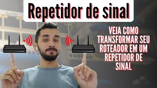 Como configurar um roteador como repetidor de sinal [upl. by Nalyr334]