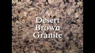 Charlotte Granite CountertopsDESERT BROWNWhite Cabinets NC 81712 [upl. by Aay]