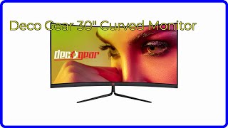 REVIEW 2024 Deco Gear 30quot Curved Monitor ESSENTIAL details [upl. by Anaik]