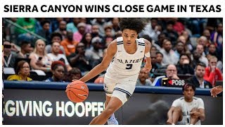 Sierra Canyon Wins Close Game Behind 24 Points From Brandon Boston  Full Highlights [upl. by Macfarlane]