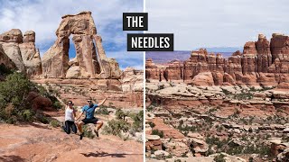 Our EPIC day at Canyonlands National Parks Needles District Druid Arch and Chesler Park [upl. by Gibbs]