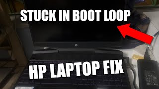 How To Fix HP Laptop Stuck in boot loop and OS Not Booting Problem Solution [upl. by Ahselat]