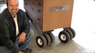 DIY How To Make Triple Threat Casters  Pneumatic 10quot wheel Step by StepCustom Design [upl. by Rialcnis]