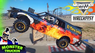 Monster Jam INSANE Crashes Freestyle and High Speed Jumps 2  Wreckfest [upl. by Trescha876]