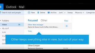 Tech Howtos Turn off Focused Inbox in Microsoft Outlook [upl. by Etaner]