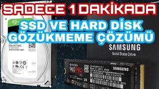 HARDDİSK amp SSD amp M2 SSD GÖZÜKMÜYOR İSE 1 DAKİKADA ÇÖZÜM [upl. by Shult]