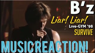 SUCH A HUSKY VOICE🎤🤘🏾B’z  Liar Liar LiveGYM ‘98 SURVIVE Music Reaction🔥 [upl. by Vookles213]