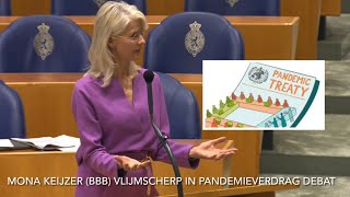 Mona Keijzer Ijzersterk in pandemieverdrag debat JasperCSTV [upl. by Volpe124]