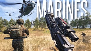 AMPHIBIOUS MARINE UPDATE  Squad 100 Player Warfare Gameplay [upl. by Kauppi]