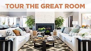 Tour the Great Room  HGTV Smart Home 2017  HGTV [upl. by Fruin298]