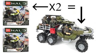 Halo Infinite Mega Construx Warthog Rally ALT Build [upl. by Yrak]