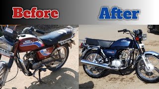 Hero Honda CD 100 SS Restoration  Modified Bike [upl. by Sullecram265]