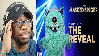 Masked Singer Monster all Performances amp Reveal  Season 1 REACTION [upl. by Llevra]