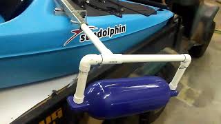 Homemade Kayak Outrigger Stabilizers [upl. by Lynnworth635]