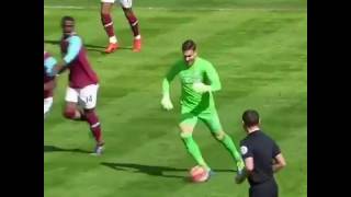 West Ham goalkeeper Adrian scores a magnificient solo run goal [upl. by Ayanat394]